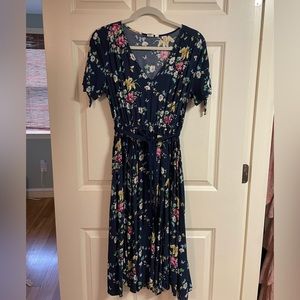 Floral midi dress from Gap.